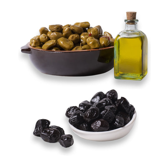 Olive Verdi Schiacciate / Olive nere infornate 1kg
